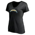 thumbnail image 2 of Women's Black Los Angeles Chargers Midnight Mascot Logo V-Neck T-Shirt, 2 of 3