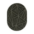 thumbnail image 1 of Furnish My Place Modern Indoor/Outdoor Commercial Solid Color Rug - Black, 4' x 6' Oval, Pet and Kids Friendly Rug. Made in USA, Area Rugs Great for Kids, Pets, Event, Wedding, 1 of 6