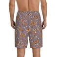 thumbnail image 3 of Kdxio Daisies Flowers Print Mens Sleep Shorts Bottoms Soft Comfy Pajama Wear Pants with Drawstring Pockets, 3 of 7