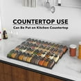 thumbnail image 3 of SpaceAid Spice Drawer Organizer with 44 Spice Jars, 4-Tier, 20.25" W x 17.5" D, Black, 3 of 5