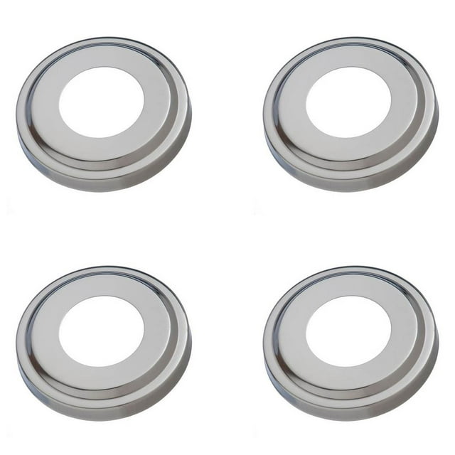 4) Swimline 87904 Replacement Ladder Stainless Steel Escutcheon Plates In-Ground