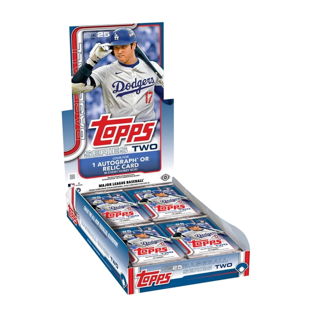 Caja Hobby de tarjetas de béisbol Topps Serie 2 2025