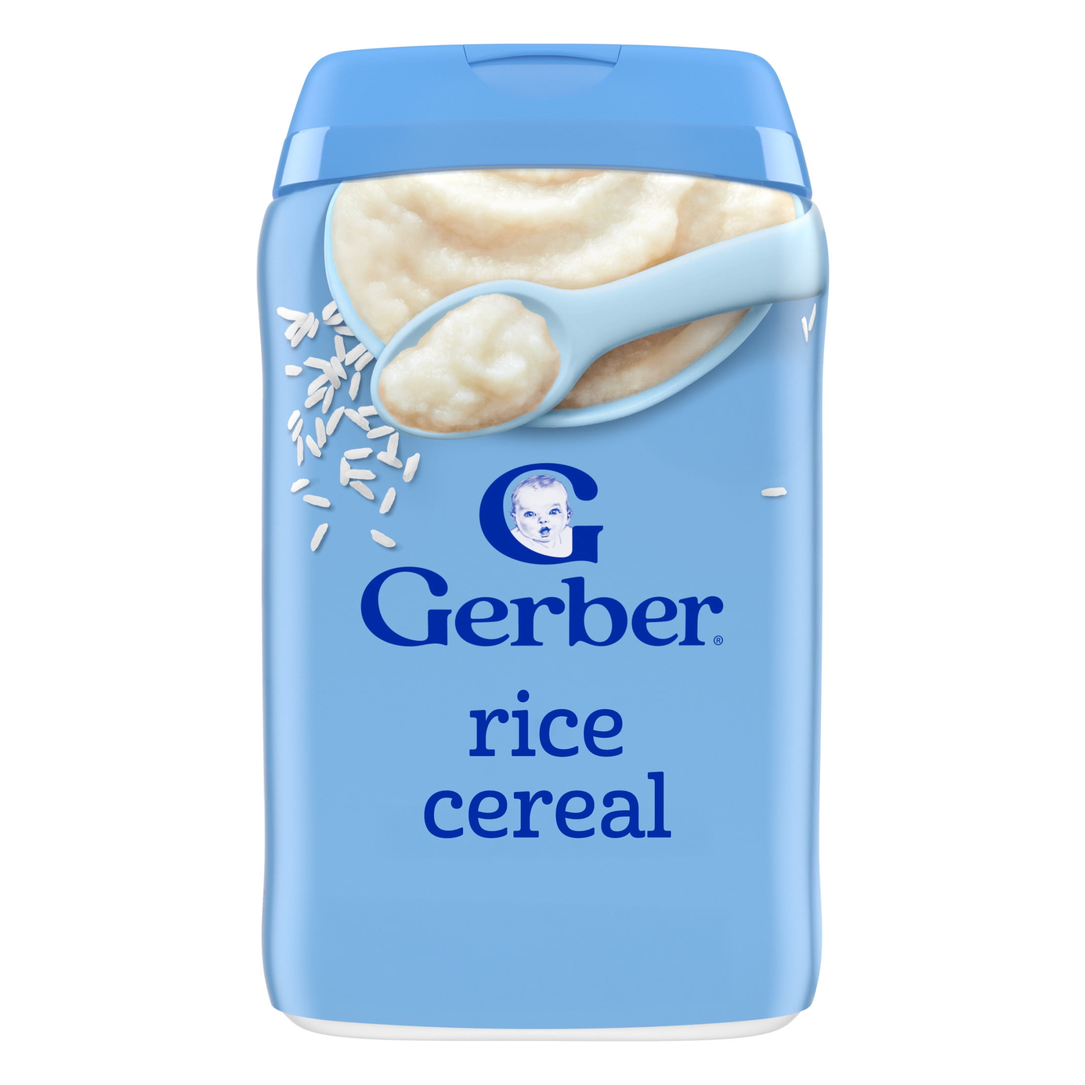 (6 pack) Gerber Stage 1 Baby Food, Baby Rice Cereal, Gerber Cereal For Baby, Infant Cereal 8 oz
