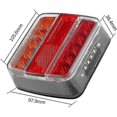 thumbnail image 2 of 12V/24V LED Trailer Tail Light Kit 7 Pin Plug with Magnet Holder for Car Truck (Amber & Red-LED, Carton), 2 of 5