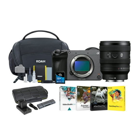 Sony FX2 Digital Cinema Camera and 16-25mm f/2.8 G Lens (Sony E) Bundle with Batteries, Memory Card, Software, Gadget Bag with Cleaning Kit and Card Reader (7 items)