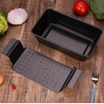 thumbnail image 3 of Meatloaf Pan with Drain Tray, Dingrich 9 x 5 Inches Loaf Pans with Insert, Nonstick Meat Loaf for Baking, Loaf Pans for Baking Bread (Black), 3 of 9