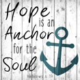 thumbnail image 3 of Kimberly, Allen 12x12 Black Modern Framed Museum Art Print Titled - Hope is an Anchor, 3 of 5