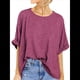 thumbnail image 1 of Camiseta Holgada Informal de Verano de Corta para Mujer. Vino Tinto S, 1 of 8