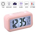thumbnail image 4 of Despertador, reloj matutino digital electrónico con pantalla LCD grande, luz de fondo, calendario y temperatura, 4 of 5