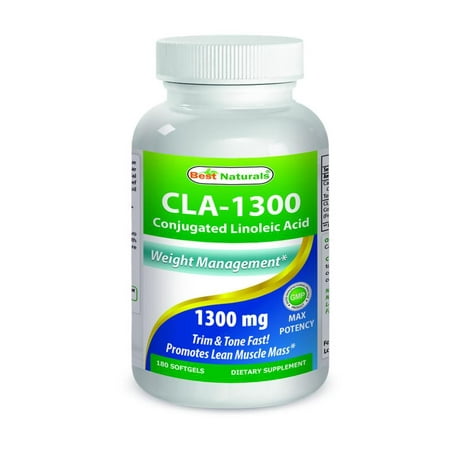 Les meilleurs produits naturels CLA Acide linoléique conjugué 1300 mg 180 gélules
