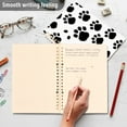 thumbnail image 5 of Dog Paws Black Ring Binder Notebook Journey Note Diary College Ruled Spiral Notebook Study Loose Leaf Paper A5 60 Pages, 5 of 8