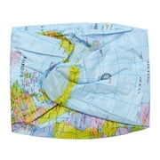 World Map Inflatable Beach Ball, Summer Pool Party Water Toy Ball Decor, Durable Inflatable Globe Ball for Beach Games and Outdoor Activities