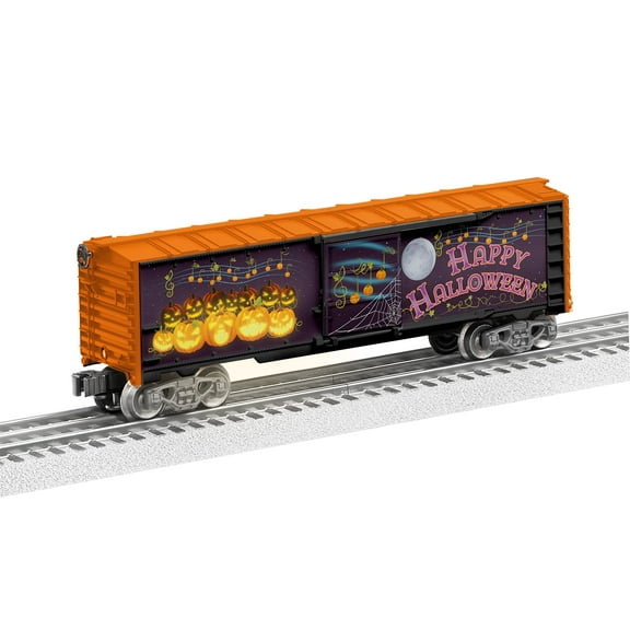 Lionel Racing Spooky Sounds Boxcar with Illumination O Gauge Plastic Car Toy Vehicle