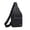 Black, variant on Versatile Sling Bag, Adjustable Shoulder Backpack, Lightweight Daypack for Hiking and Camping, Earphone Hole for Music Lovers, Perfect for Men and Women, Black
