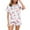 Blanc, variante sur GPOECD Ensemble de Pyjama pour Femmes à Carreaux avec Garniture en Plumes, Chemise à Manches Longues Boutonnée et Pantalon, Rouge, TTG