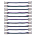 thumbnail image 4 of 10pcs LED Strip Light Connector Kit 4Pin 10mm Quick Connection Strong Compatibility LED Strip Accessories, 4 of 22