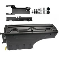Left Truck Bed Wheel Well Storage Tool Box W/Lock Fit For 2015-2020 Ford F-150