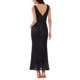 thumbnail image 3 of INSPIRE CHIC Vestido de cóctel maxi sin mangas con lentejuelas y escote en V para mujer, color negro, talla L, 3 of 6