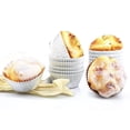 thumbnail image 3 of 100-piece set of muffin cups, paper cupcake molds, mini cupcake liners for dessert, wedding, birthday party - Silver, 3 of 6