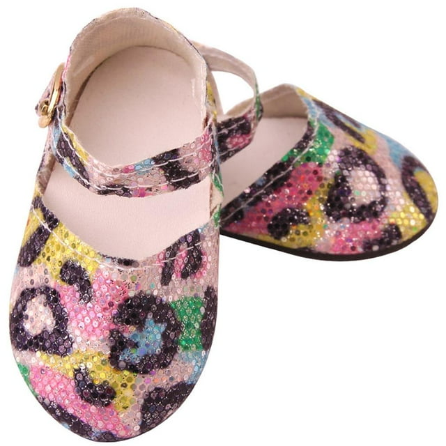 Zapatos De Lentejuelas Zulema para Muñeca De Niña De 18 pulgadas Amarillo