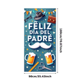 thumbnail image 2 of Mustache Design Father's Day Banner Hat Glasses Briefcase for Celebration Event Party Decoration, 2 of 7