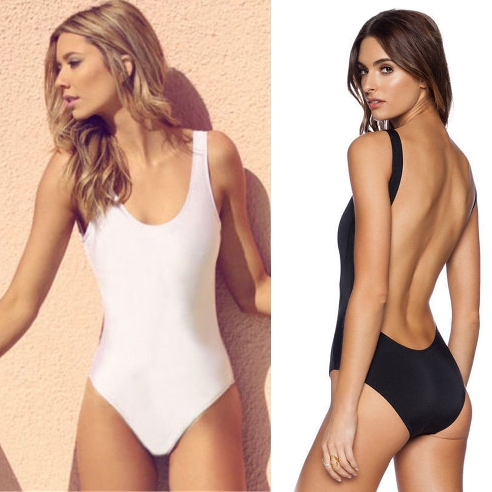 1pc swimsuit backless