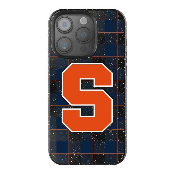 Keyscaper Syracuse Orange Plaid Bling iPhone Case