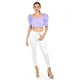 thumbnail image 4 of Crop top con moño en espalda Roman Fahion /Juvenil, 0680 (Lila) lila M, 4 of 4