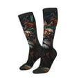 thumbnail image 2 of Fotbe Lion Forest Crown print Women's Men's Novelty Crew Socks Cotton Socks Knee High Socks for Walking,Running,Nurses,Pregnancy, 2 of 8