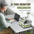 thumbnail image 5 of INTIGE 3 Tier Paper Tray Organizer, Mesh Desktop File Organizer with Handles, 5 of 6