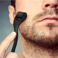 thumbnail image 3 of Beard Growth Roller - 0.5 Mm Titanium Needles - Derma Roller For Men - Matte Black Beard Roller, 3 of 5