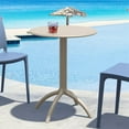 thumbnail image 2 of Siesta ISP160-DVR Table Bistro Ronde Pieuvre, Gris Dove (1 Unité), 2 of 3
