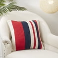 thumbnail image 3 of Saro Lifestyle American Dream Stripe Poly Filled Throw Pillow, 3 of 3