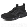 thumbnail image 2 of Zapatillas deportivas para hombre Suela extra ancha Zapatillas deportivas para correr Rafting/Wadding (45 Black), 2 of 9
