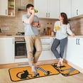 thumbnail image 6 of Halloween Witch Legs Kitchen Rugs 2 Pieces, Black Cat Floor Mat Room Area Rug Washable Carpet Perfect for Living Room Bedroom Entryway, 6 of 7