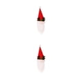 thumbnail image 3 of Toystoory Cubierta de botella de vino de Navidad Festival Fiesta Champán Decorativo Reutilizable Tejer Bebida de Navidad Adorno de de comedor Gorro Rojo Animal 2Conjunto, 3 of 6