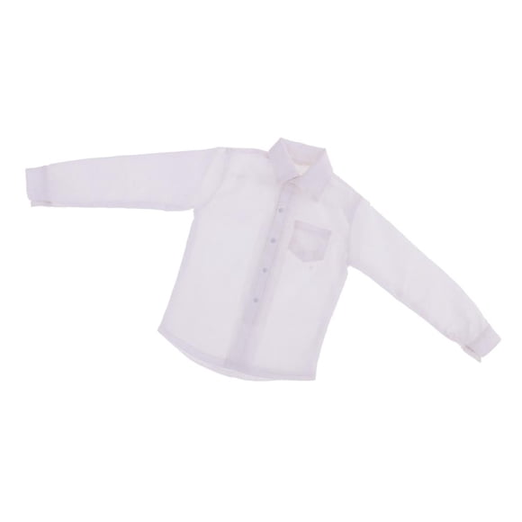Camisa De Vestir Formal Blanca De Manga Larga Para Cuerpo De Zulema Figura de acción ropa