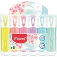 thumbnail image 2 of Maped Fluo Peps Classic Pastel Highlighter 6 Per Pack 3 Packs (MAP742558-3), 2 of 5