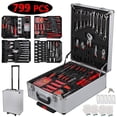 thumbnail image 1 of Kit de herramientas manuales Zimtown 799 piezas incluye destornilladores y caja de herramientas, 1 of 11