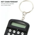 thumbnail image 5 of 2 Pcs Mini Calculator Keychain Portable Cute Cartoon Calculator Electronic Pocket Calculator with Keyring Kids Student School Supplies Key Decoration (Black), 5 of 8