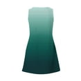thumbnail image 7 of Under $20 Summer Dresses Plus Size, Women's Summer Fashion Printing Pocket Sleeveless V-Neck Dress(Mint Green,XL), 7 of 7