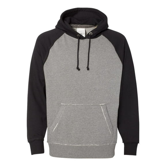 J. America Men's Vintage Heather Hooded Sweatshirt, Style 8885
