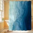 thumbnail image 3 of Ocean Shower Curtain Ombre Blue Sea Beach Bathroom Curtains Summer Cool Stylish Bathroom Decor Waterproof Polyester 72"W x 72"L (Pack of 1), 3 of 6