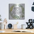 thumbnail image 6 of Luxe Metal Art 'Home Is My Happy Place' by Deb Strain, Metal Wall Art, 12"x12", 6 of 9