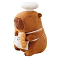thumbnail image 4 of Juguete de peluche Chef Capybara, muñeco de peluche Capybara decoración del hogar suave coleccionable Capybara peluche para niños adultos niños 30cm, 4 of 8