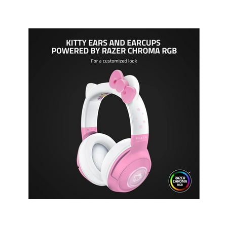 Razer - Kraken Hello Kitty Edition Wireless Gaming Headset - Pink