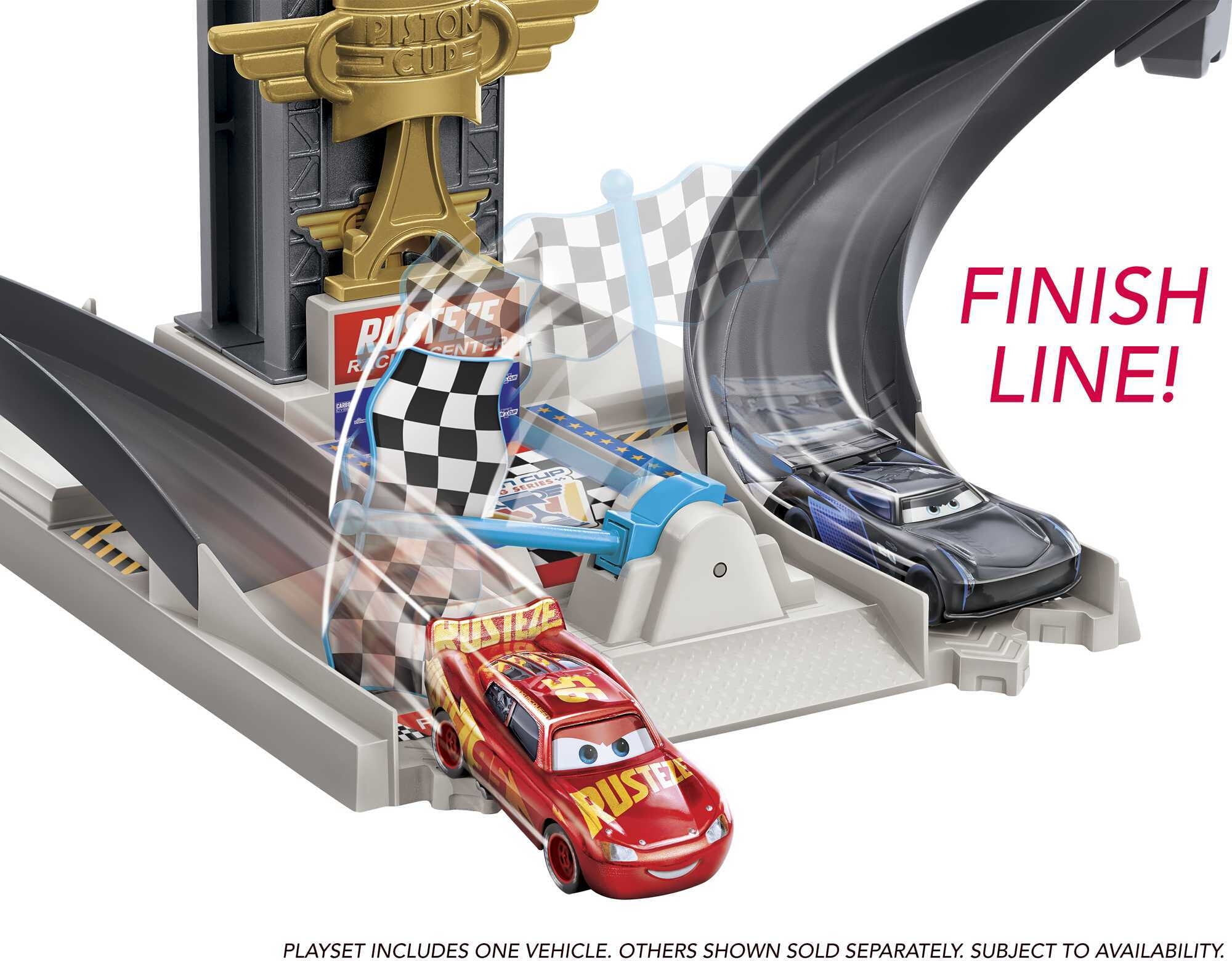 Disney Pixar Cars Rust-Eze Racing Tower Race Car Track Set For Movie Story Play