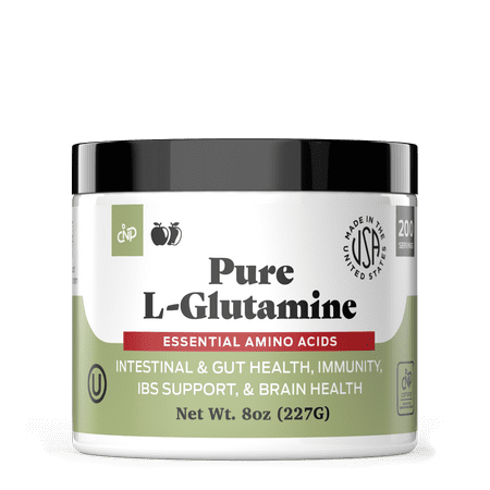  Pure L-Glutamine Powder Supplement - 8oz (227g) Natural Vegan Bulk L Glutamine