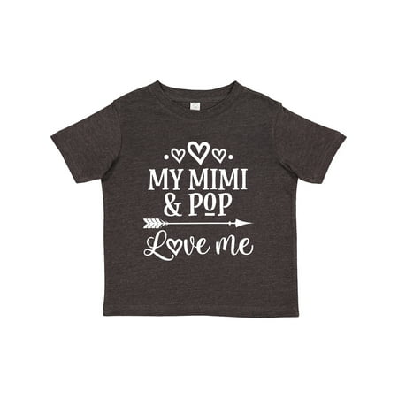 

Inktastic Mimi and Pop Love Me Granddaughter Valentine Girls Toddler T-Shirt