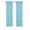 LIGHT BLUE, variant on Gorgeous Home Linen MR2 Faux Silk Semi-Sheer Window Curtains 2-Pack Light Blue 84" L